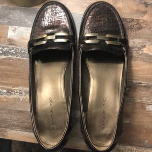 Brown Loafer Pump